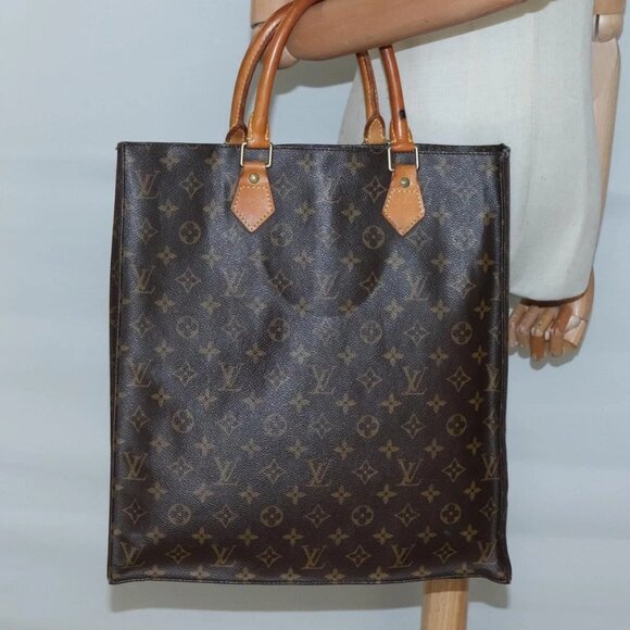 LOUIS VUITTON Monogram Sac Plat Hand Bag M51140 LV Auth 129224 - Picture 15 of 16